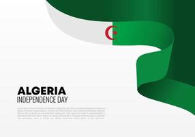 Algeriet självständighetsdagen bakgrundsbanner för nationellt firande vektor