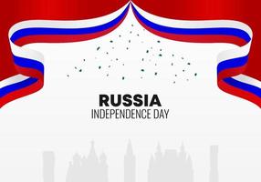 Russland Unabhängigkeitstag Hintergrund Banner Poster vektor