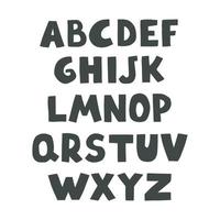 vektor söt alfabetet för barn. kan användas som elemets för din design för gratulationskort, barnkammare, affisch, kort, födelsedagsfest, design av förpackningspapper, baby-t-shirts