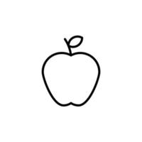 Obst, frisches, gesundes Liniensymbol, Vektor, Illustration, Logo-Vorlage. für viele Zwecke geeignet. vektor