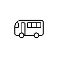 buss, autobus, offentliga, transport linje ikon, vektor, illustration, logotyp mall. lämplig för många ändamål. vektor