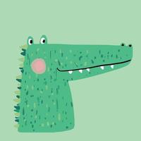 krokodil tecknad vektor