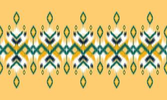 ethnische abstrakte Ikat-Kunst. nahtloses Muster in Stammes-. vektor