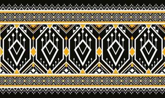 geometrische ethnische orientalische Muster traditionelles Design für Hintergrund, Teppich, Tapete, Kleidung, Verpackung, Batik, Stoff, Vektorillustration. Stickerei-Stil. vektor