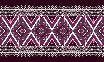 geometrische ethnische Musterstickerei .carpet,wallpaper,clothing,wrapping,batik,fabric,vector illustration stick style. vektor