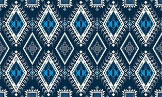 geometrisches ethnisches Muster. Teppich, Tapete, Kleidung, Verpackung, Batik, Stoff, Vektorillustrationsstickereiart. vektor