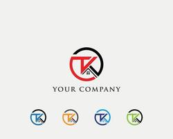 tk hem logotyp designmall vektor