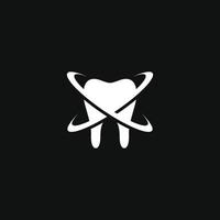 schützendes zahnmedizinisches Logo-Vektordesign vektor