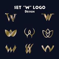 w logo design vektor