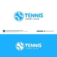 tennisklubblogotyp designmall, tennisturneringar logotype concept.tennis team identitet isolerad på vit bakgrund, abstrakt sport symbol design vektorillustrationer vektor