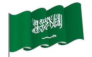 Saudiarabiens nationella självständighetsdag den 23 september. vektor