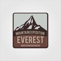 Mountain Outbound-Logo. Expedition und Bergerkundung vektor