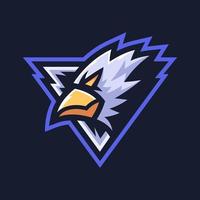 eagle bird triangel form sport logotyp design vektor