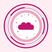 Cloud-Icon-Design vektor