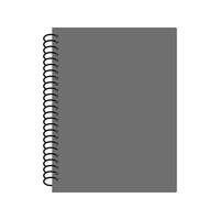 Spiral Notizbuch Icon Design vektor