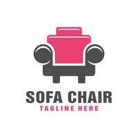 Sofa Stuhl Möbel Logo vektor