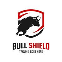 bull head logotyp formgivningsmall vektor