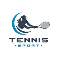 Tennissport-Logo für Damen vektor