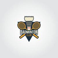 Drucken Badminton-Logo-Design-Vektor vektor