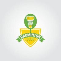 Badminton-Logo-Design-Vektor vektor