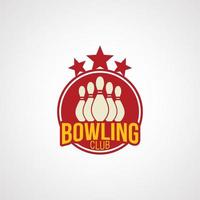 bowling logotyp design vektor