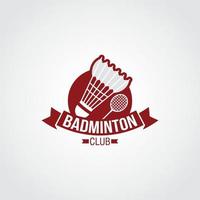 badminton logotyp design vektor