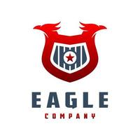 eagle djur logotyp design vektor