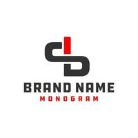Monogramm Logo Design Buchstabe jdm vektor
