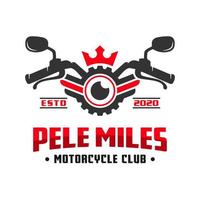 Logo-Design der Motorradclub-Community vektor
