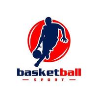 Basketball-Sport-Logo-Design vektor