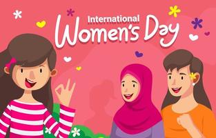 internationales Frauentagskonzept vektor