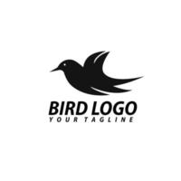 fågel logotyp design modern enkel vektor
