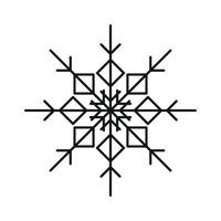 einfaches Winter-Schneeflocken-Symbol. tolles Design für jeden Zweck. Vektor-Illustration isoliert auf weißem Hintergrund vektor