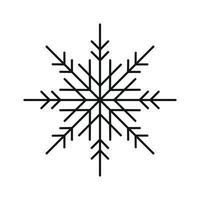 einfaches Winter-Schneeflocken-Symbol. tolles Design für jeden Zweck. Vektor-Illustration isoliert auf weißem Hintergrund vektor