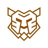 tiger linje logotyp ikon symbol vektor grafisk design