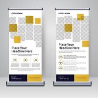 Corporate Rollup- oder X-Banner-Designvorlage vektor