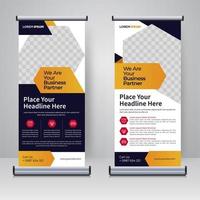 Corporate Rollup- oder X-Banner-Designvorlage vektor