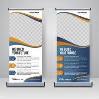 Corporate Rollup- oder X-Banner-Designvorlage vektor