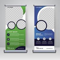 Corporate Rollup- oder X-Banner-Designvorlage vektor