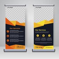 Corporate Rollup- oder X-Banner-Designvorlage vektor