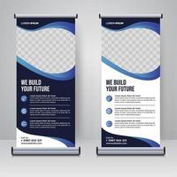 Corporate Rollup- oder X-Banner-Designvorlage vektor