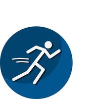 Leichtathletik-Symbol. ein Symbol für Sport und Spiel. Vektorgrafiken. vektor
