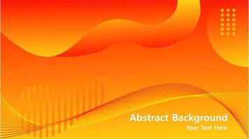 abstrakt bakgrund. orange element med vätskegradient. dynamiska formers komposition. eps10 vektor