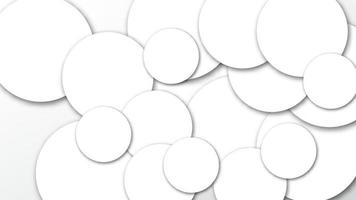 abstrakter Hintergrund mit geschnittenen geometrischen Papierformen, Sprechblasen, Kreisen. vektor