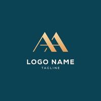 bokstaven aa linje logotyp design. linjär kreativ minimal monogram symbol. universell elegant vektor emblem. premium företagslogotyp. grafisk alfabetsymbol för företagsidentitet