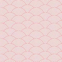 rosa japansk stil sömlösa traditionella mönstercirklar utsmyckade för din design vektor