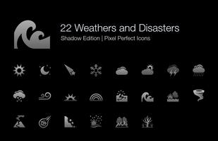 Wetter und Katastrophen Pixel Perfect Icons Shadow Edition.
