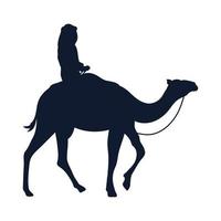 Zauberkönig auf Kamel vektor