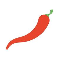 Chili-Pfeffer-heißes Gemüse-Symbol vektor