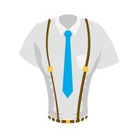 elegantes Herrenhemd mit Krawatte und Lader vektor